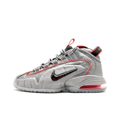 Nike Air Max Penny Doernbecher MID Топ Винтажные баскетбольные кроссовки Мужской Серебряный