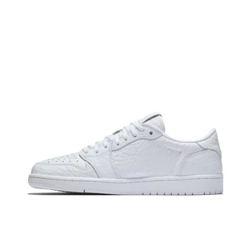 Jordan Air Jordan 1 Low Топ Винтажные Баскетбольные Кроссовки Мужские Белые