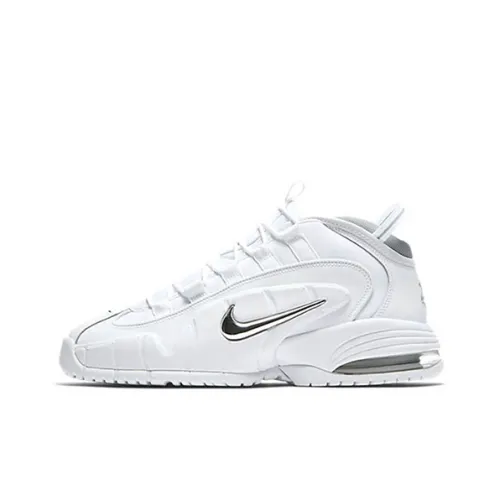 Nike Air Max Penny 1 MID Топ Винтажные баскетбольные кроссовки Унисекс Белый