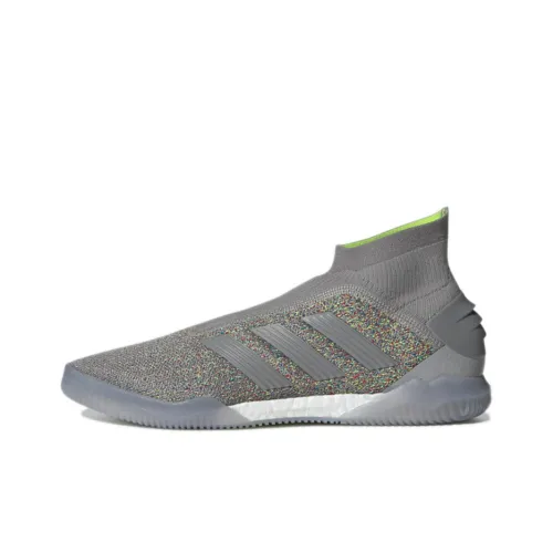 Adidas Predator 19+ IC IN Мужские футбольные бутсы устойчивые к истиранию дымчато-серый цвет