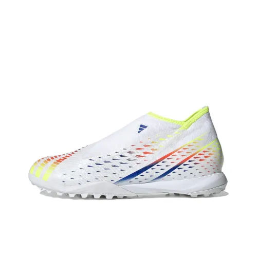 Adidas Predator Edge.3 TF Шипы Противоскользящие Износостойкие Ударопрочные Футбольные бутсы Мужские Белый Синий Желтый