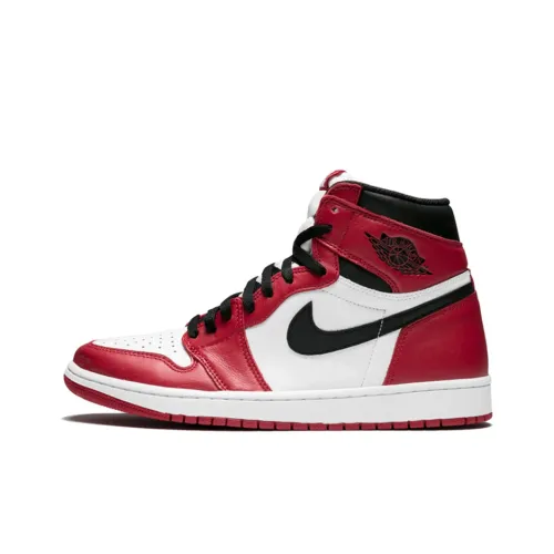 Jordan Air Jordan 1 Retro Chicago High Top Винтажные баскетбольные кроссовки Мужские Белый Красный Выпуск 2015 года