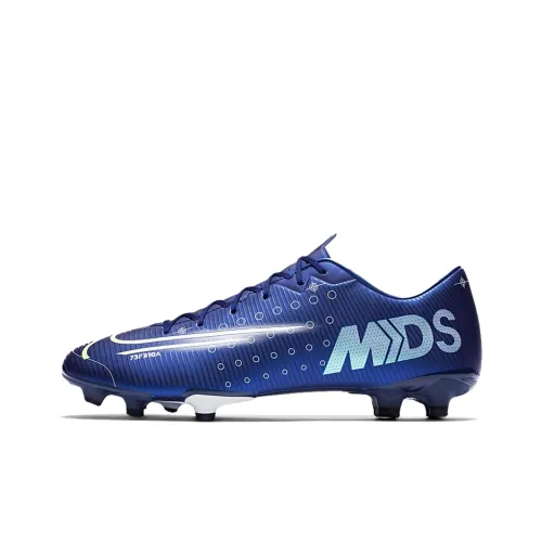 Nike Mercurial Vapor 13 MG MULTI Ground Искусственный Шипы Амортизаторы Slip-resistant Футбольные бутсы Унисекс Синий