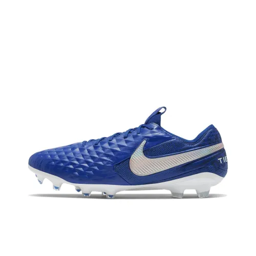 Nike Tiempo Legend 8 FG Твердый грунт Природная трава Устойчивые к абразиву Футбольные бутсы Унисекс Синий