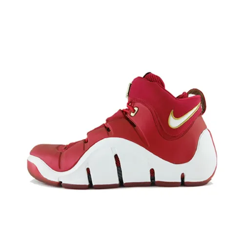 Nike Lebron 4 Китай High Топ Винтажные баскетбольные кроссовки Мужской Красный Белый