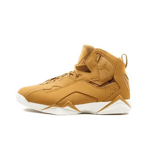 Jordan Air JORDAN 7 True Flight High Топ Винтажные баскетбольные кроссовки Мужской Wheat
