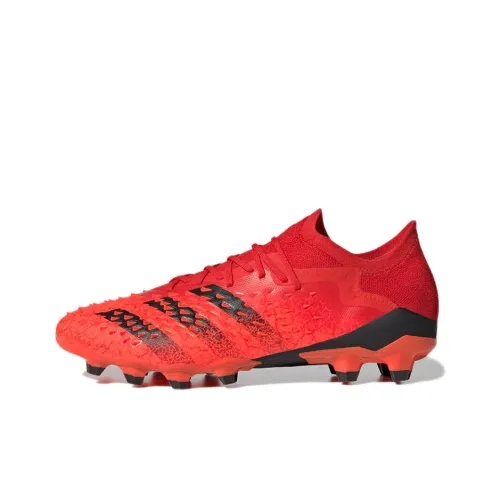Adidas Predator Freak.1 AG Искусственная трава HG Твердый Ground Устойчивый к истиранию Футбольные бутсы Мужской Красный черный