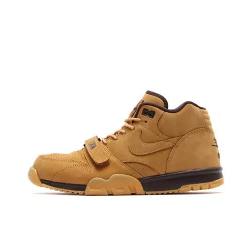 Nike Air Trainer 1 Slip-Resistant и Breathable Coating MID Training Shoes Men's Brown Найк Эйр Трейнер 1 Слип-Резистент и Дышащий Покрытие MID Тренировочные Кроссовки Мужские Коричневый