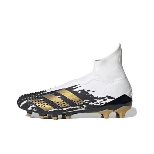 Adidas Predator AG Искусственная трава Противоскользящие Устойчивые к истиранию Футбольные бутсы Мужские Белый Черный