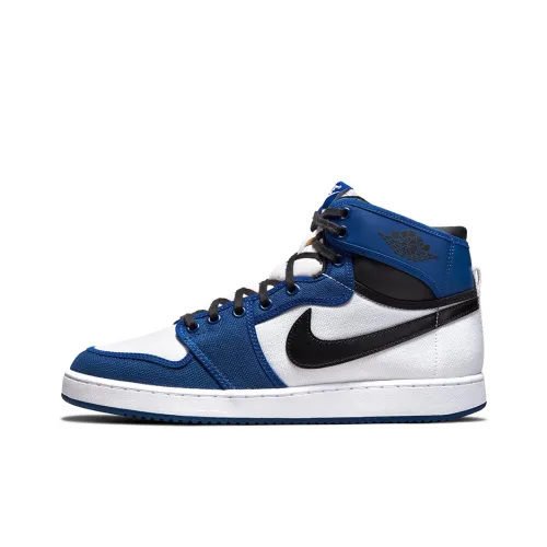 Jordan Air Jordan 1 Ko 'Flame Blue' Высокие Топы Винтажные Баскетбольные Кроссовки Мужские Синий Черный Белый Выпуск 2021