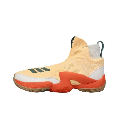 Adidas N3xt L3V3L Устойчивый к истиранию Высокий Топ Винтажные баскетбольные кроссовки Апельсин