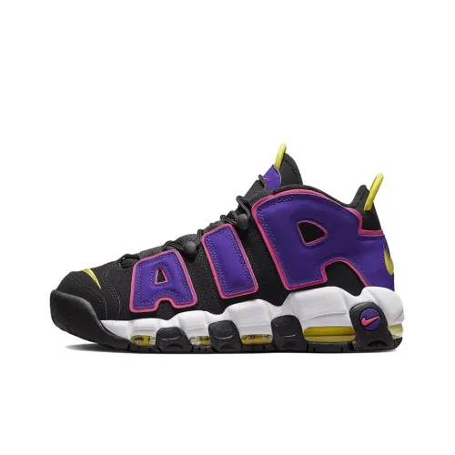 Nike Air More Uptempo 'Court' Purple' MID Топ Винтажные баскетбольные кроссовки Мужской Черный Фиолетовый