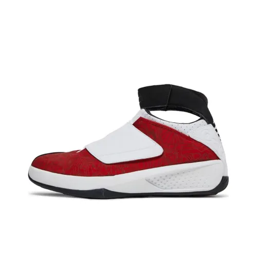 Jordan Air Джордан 20 Амортизаторы Moisture Wicking Поддержка Баланс Высокий Топ Винтажные баскетбольные кроссовки Белый Красный