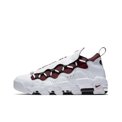 Nike Air More Money Non Slip Легкий Низкий Топ Винтажные Баскетбольные Кроссовки Унисекс Белый Красный