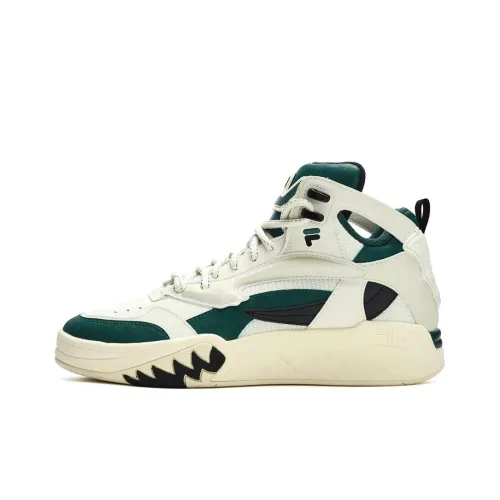 FILA FUSION DESPERADO Fugitive Desperado We Bat Обувь Высокие Топы Винтажные Баскетбольные Кроссовки Белый Зеленый