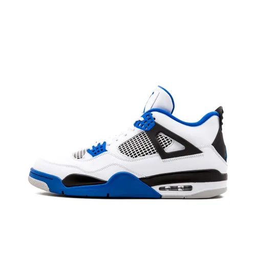 Jordan Air Jordan 4 Retro Motorsports MID Топ Винтажные баскетбольные кроссовки Мужской Гоночный синий Выпуск 2017 года