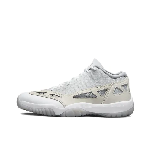 Jordan Air Jordan 11 Retro Low IE 'Light Brown' Low Top Винтажные баскетбольные кроссовки Унисекс Серый Белый Цемент
