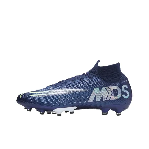 Nike Mercurial Superfly 7 AG Искусственная трава Противоскользящие Устойчивые к истиранию Футбольные бутсы Унисекс Синий