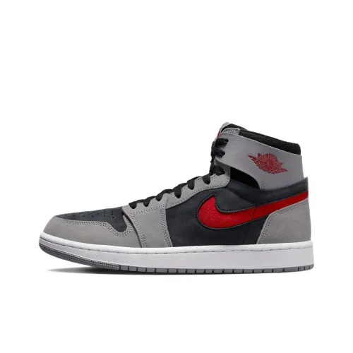 Jordan Air Jordan 1 High Zoom CMFT 2 High Топ Винтажные баскетбольные кроссовки Мужской Серый черный