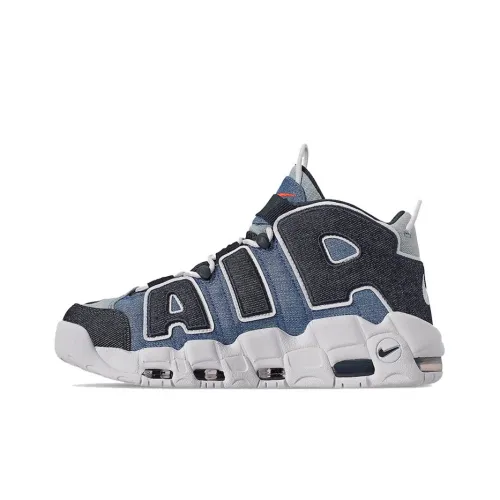Nike Air More Uptempo 96 'Деним' MID Топ Винтажные баскетбольные кроссовки Мужской Деним