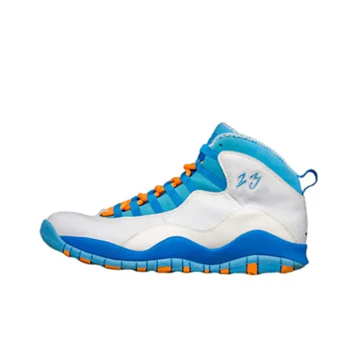 Jordan Air Джордан 10 'Alternate Bobcats' Амортизация Противоскользящий Устойчивый к истиранию MID Топ