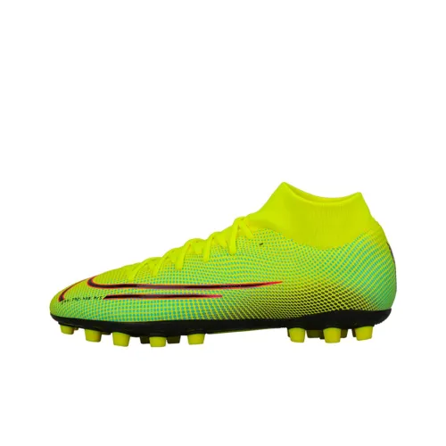 Nike Mercurial Superfly 7 AG Искусственная трава Противоскользящие Устойчивые к истиранию Футбольные бутсы Мужской Ядовитый Лимон