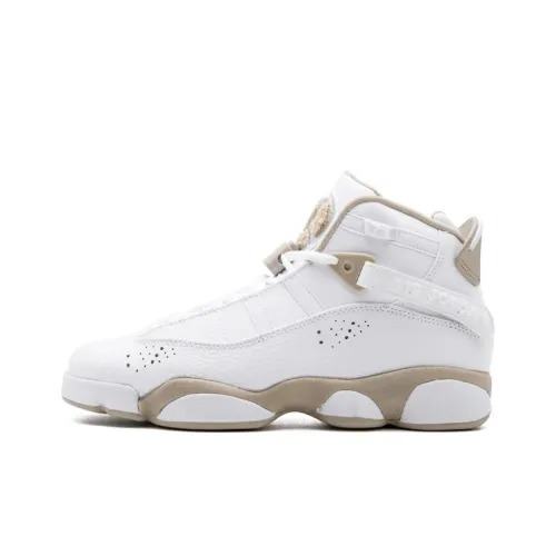 Jordan Air Jordan 6 Кольца Амортизация Противоскользящий Устойчивый к истиранию Покрытие Высокий Топ