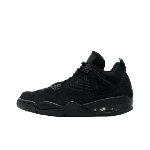 Jordan Air Джордан 4 Ретро Черный Кошки MID Топ Винтажные баскетбольные кроссовки Мужской Черный 2006 Edition