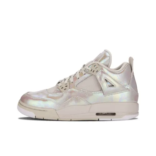 Jordan Air Джордан 4 Ретро 30th Anniversary Pearl MID Топ Винтажные баскетбольные кроссовки Женские Liquid Silver
