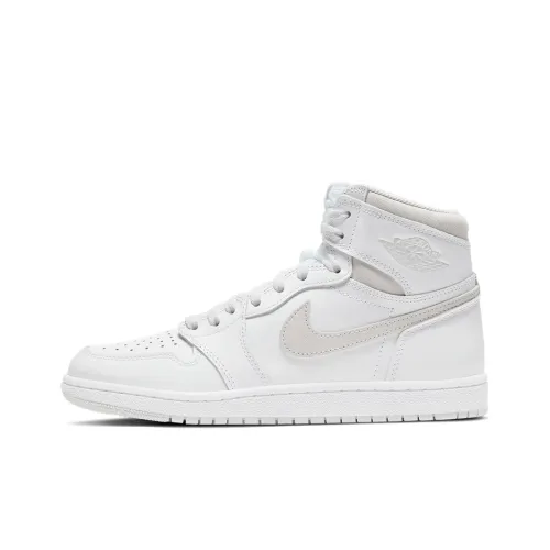 Jordan Air Jordan 1 High '85 'Neutral GREY' Высокий Топ Винтажные Баскетбольные Кроссовки Унисекс Белый Серый