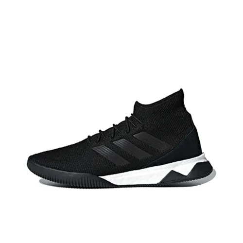 Adidas Predator Tango 18,1 IC IN Искусственный шип противоскользящие устойчивые к истиранию футбольные бутсы мужские черный белый