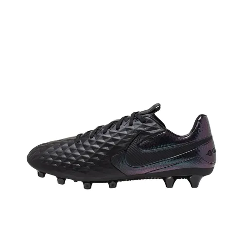 Nike Tiempo Legend 8 AG Искусственная трава Амортизаторы Шок Устойчивость Противоскользящие Устойчивые к истиранию Футбольные бутсы Мужской Черный