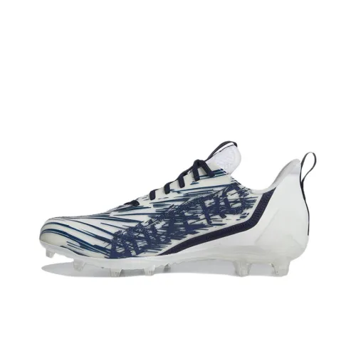 Adidas Adizero Cleats Slip-Resistant Abrasion-Resistant Футбольные бутсы Белый Синий