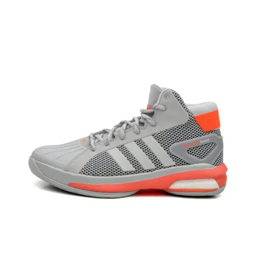 Adidas Futurestar Boost Износостойкий и Легкий MID Топ Винтажные баскетбольные кроссовки Мужские Серый Оранжевый