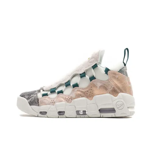 Nike Air More Money LX Белый MULTI Non Slip Легкий MID Топ Винтажные баскетбольные кроссовки Женские Белые