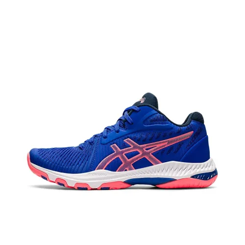 Asics Netburner Ballistic FF 2 Low Топ Винтажные Баскетбольные Кроссовки Женские Синий Розовый