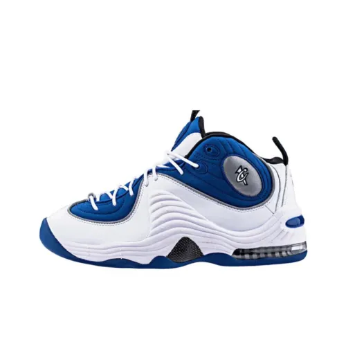 Nike Penny Air II Orlando MID Топ Баскетбольные Кроссовки Мужские Белый Синий Выпуск 2015