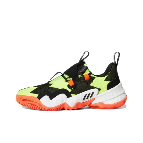 Adidas Trae Young 1,0 Trae Young 1 Low Топ Винтажные Баскетбольные Кроссовки Мужские Черные Зеленые