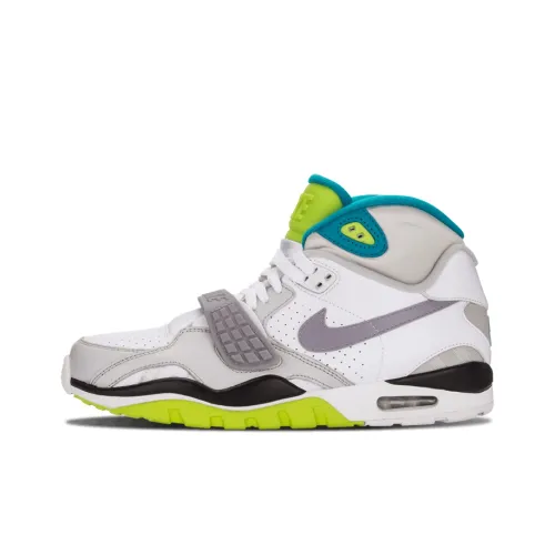 Nike Air Trainer SC 2 Citron Shock Absorbers Slip-Resistant High Top Винтажные баскетбольные кроссовки Мужские Белые Зеленые