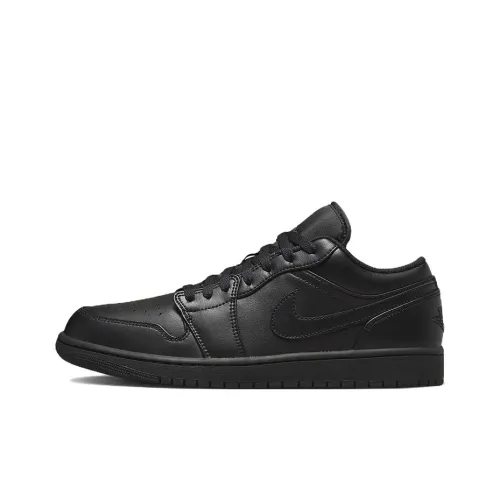 Jordan Air Jordan 1 Low 'Triple Black' Low Top Винтажные баскетбольные кроссовки Мужские Черные