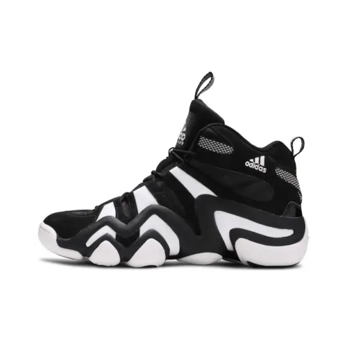 Adidas Crazy 8 Slip-Resistant Lightweight Low-Top Vintage Basketball Shoes Unisex Black White