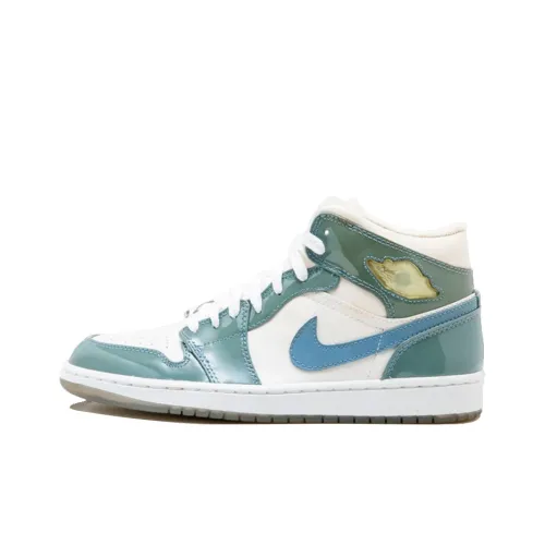 Jordan Air Jordan 1 03 Ретро UNC Нескользящий Легкий Высокий Топ Винтажные баскетбольные кроссовки Мужской Белый Северная Каролина