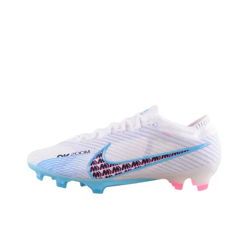 Nike Zoom Vapor 15 FG Твердый грунт Природная трава Футбольные бутсы Унисекс Белый Синий Розовый