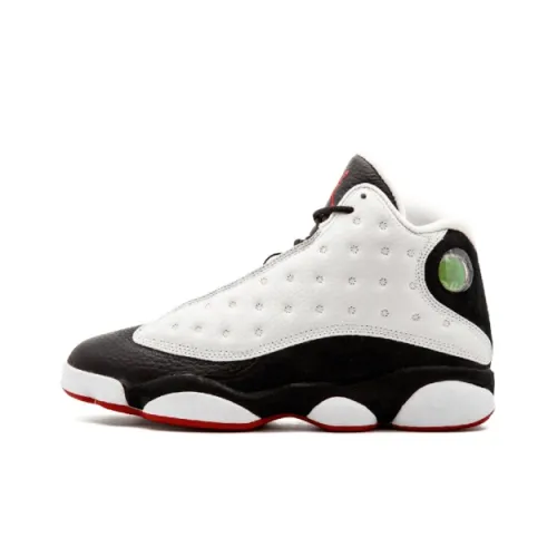 Jordan Air Jordan 13 High Топ Винтажные баскетбольные кроссовки Мужской Белый черный 2013