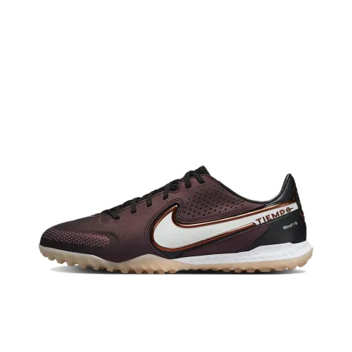 Nike Tiempo Legend 9 TF Шипы Амортизаторы Устойчивость к истиранию Футбольные бутсы Унисекс Фиолетовый Белый Черный