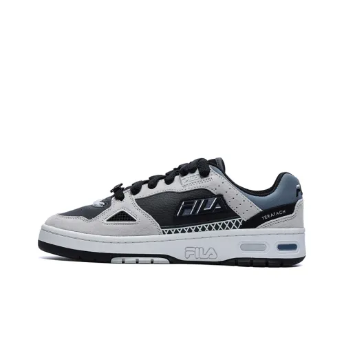 FILA FUSION Heritage Low Top Винтажные баскетбольные кроссовки Мужской Черный Серый Белый