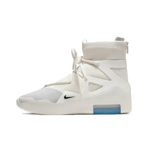 Fear Of God x Nike Air Fear Of God 1 Sail Черный Fog Slip-resistant Abrasion-resistant Lightweight High Top