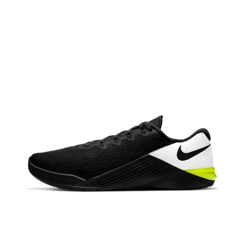 Nike Metcon 5 Амортизаторы Slip-resistant Низкие Кроссовки для тренировок Унисекс Черный Белый Зеленый