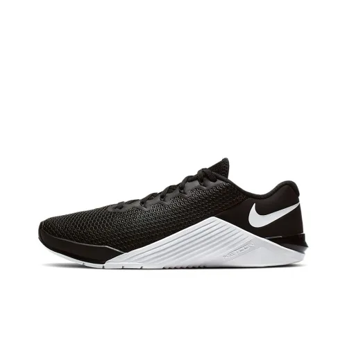 Nike Metcon 5 Амортизаторы Slip-Resistant Низкие Кроссовки для Тренировок Унисекс Черный Белый Розовый