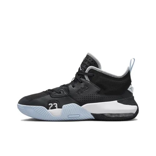 Jordan Air Джордан 2 Амортизаторы Slip-resistant Низкий Топ Винтажные баскетбольные кроссовки Мужские Черные Синие